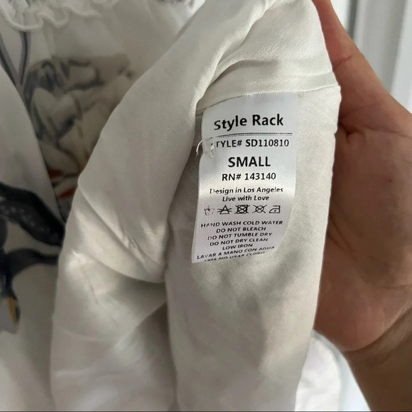 Style Rack Ruffle Mini Dress Floral size small - Picture 13 of 14